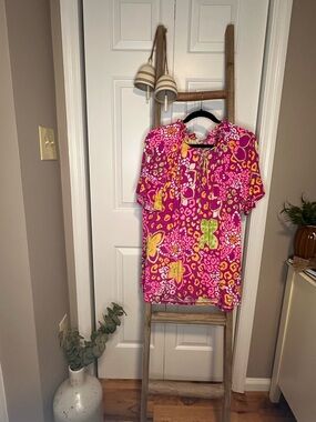 Chic Soul Hot Pink Floral & Leopard Print Blouse